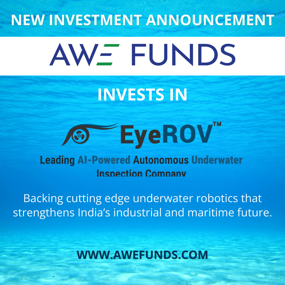 AWE Funds Invests in EyeROV (IROV) Technologies Pvt Limited