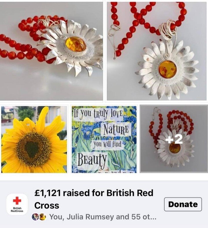 Didn&rsquo;t we do well &pound;1121!! Thank you everyone for donating. 
The winner was Brian Miller who is actually my Mum&rsquo;s new husband so I&rsquo;m lucky I&rsquo;ll still get to see this necklace regularly&hellip; can&rsquo;t believe he had 2