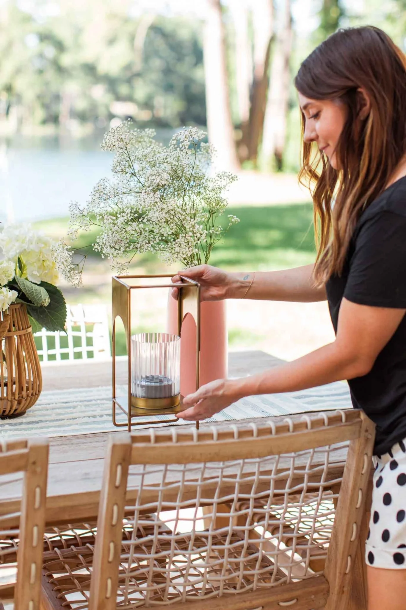 image of young girl with candle family living