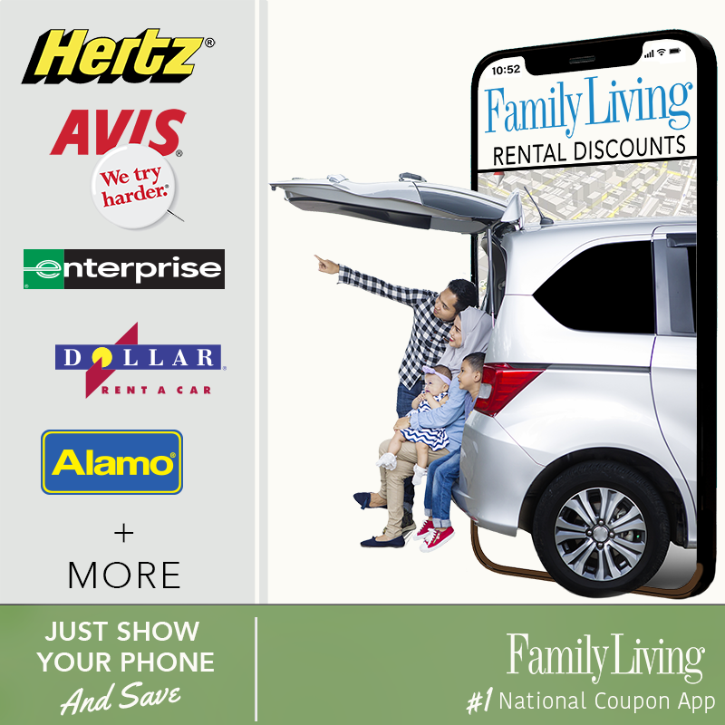 Image of car rental brands that give Family Living magazine discounts