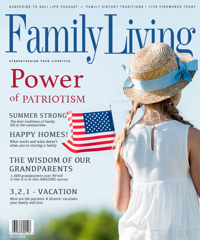Family Living Magazine Cover - July