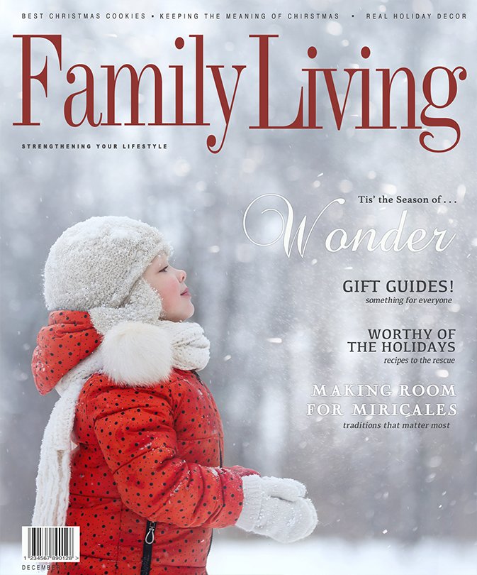 Family Living Magazine Cover - December