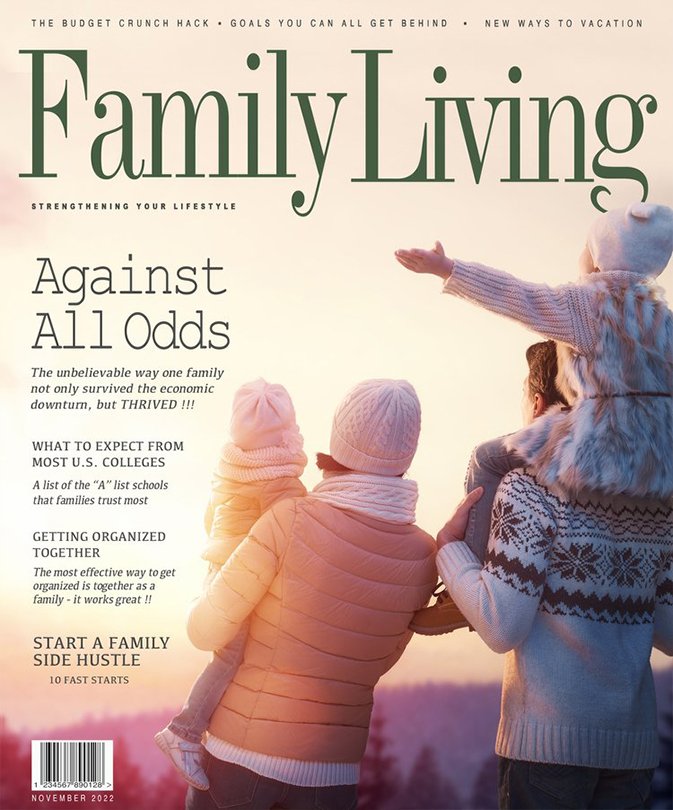 Family Living Magazine Cover - October