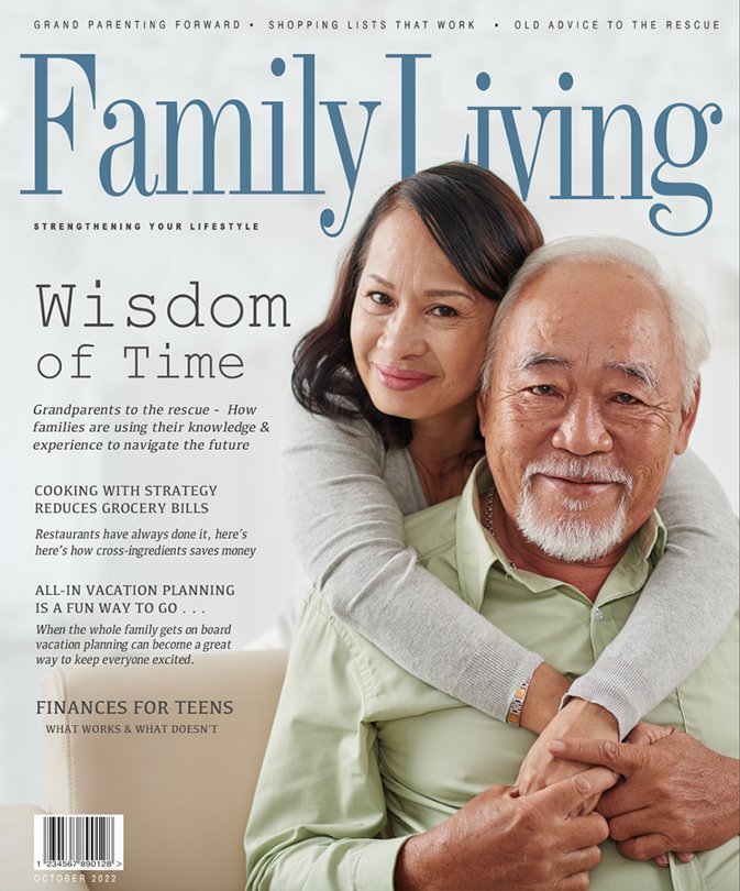 Family Living Magazine Cover - August