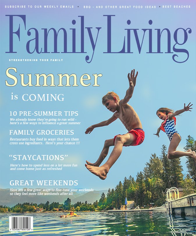 Family Living Magazine Cover - May