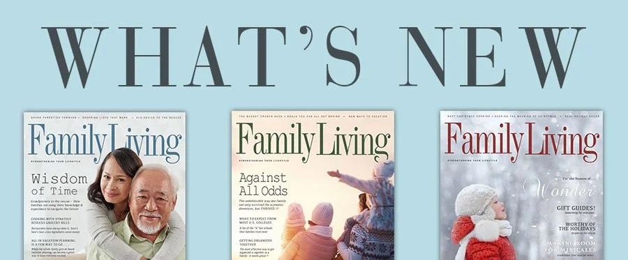Image of three Family Living magazine covers