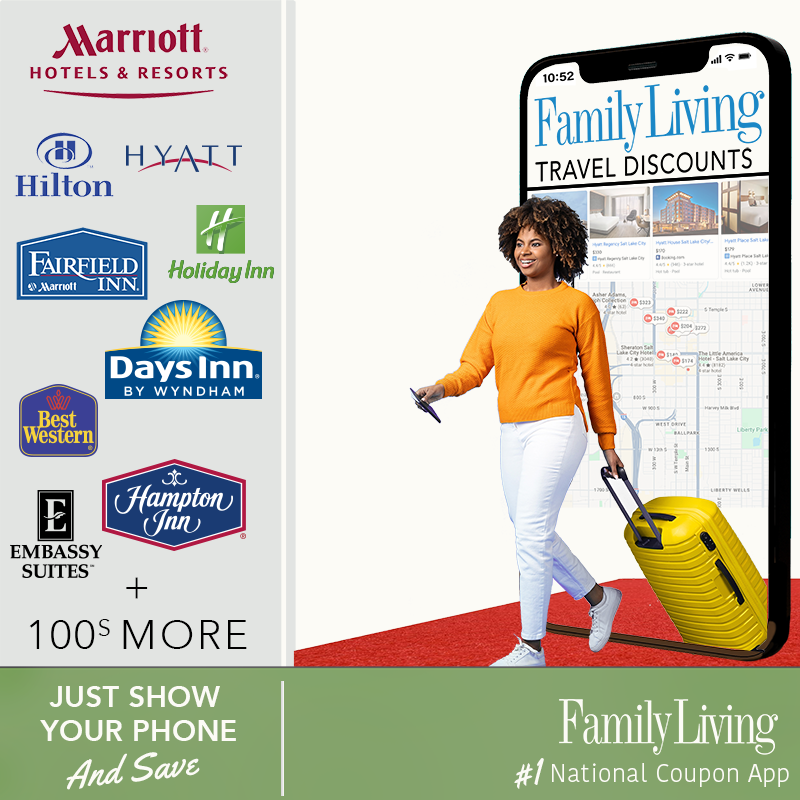 Image of hotel brands that give Family Living magazine discounts