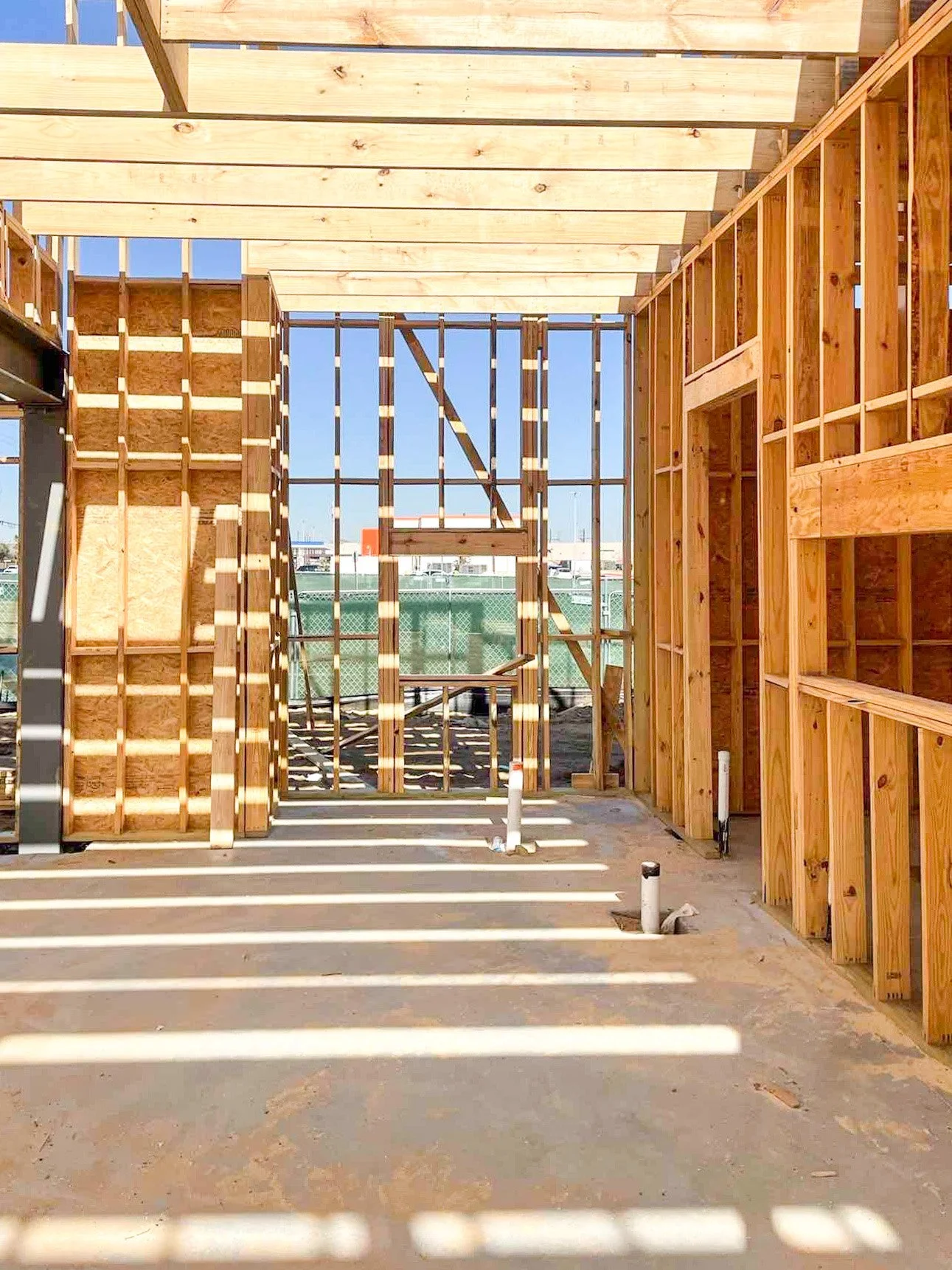 Interior Framing - Cookshack, Spring