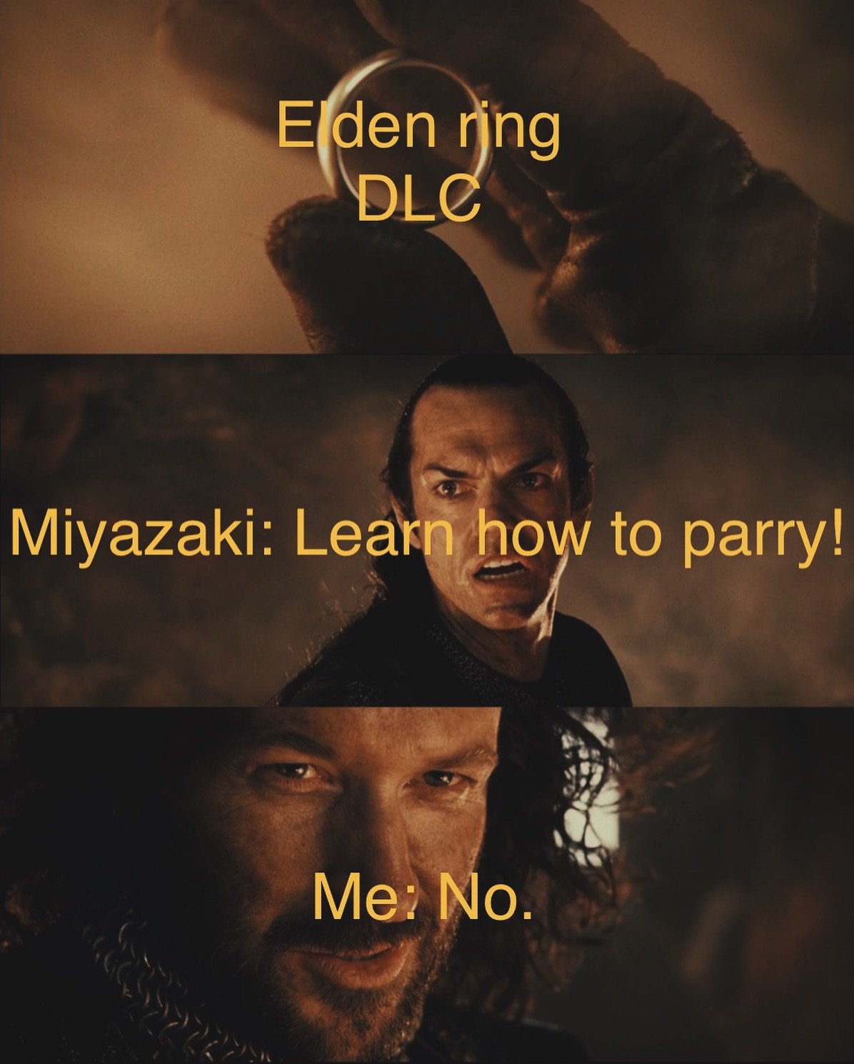 Not the usual content. But I suspect I&rsquo;m not alone here.

#eldenring #eldenringdlc #eldenringmemes