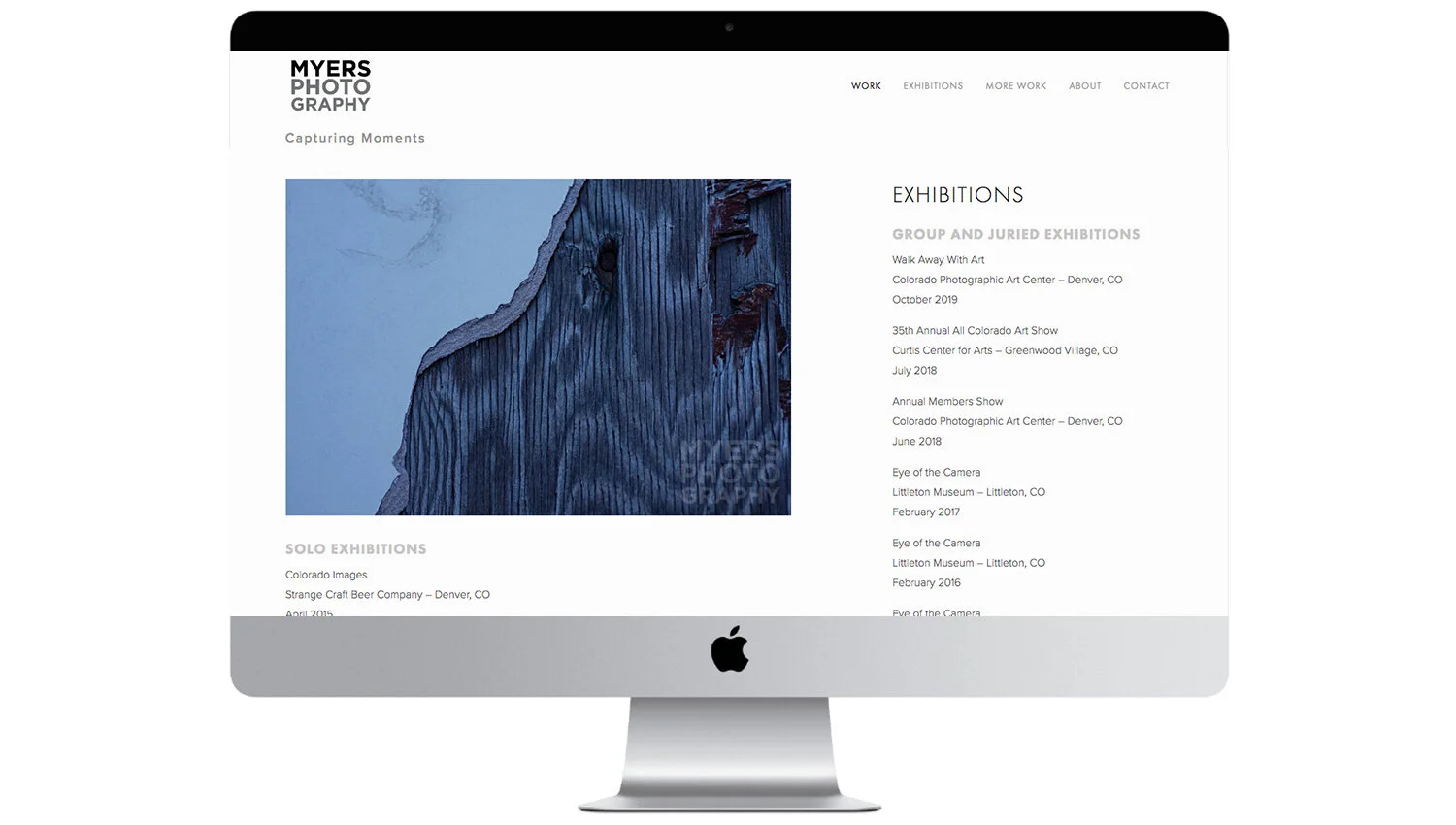 Marni Myers Photography Exhibition Page