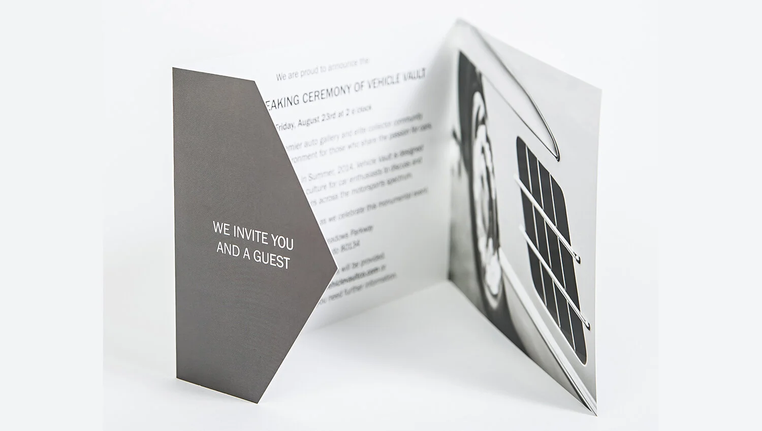 Vehicle Vault Groundbreaking Ceremony Invitation