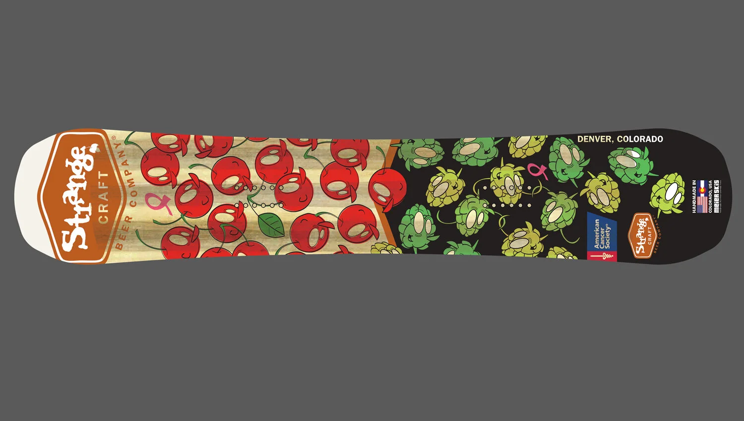 Strange Craft / Meiers Skis and Snowboard Collaboration for Breast Cancer