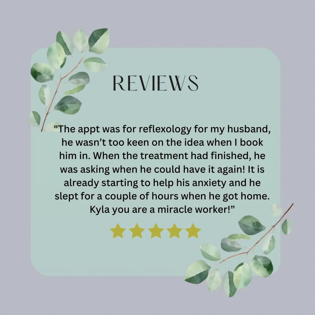 Kyla&rsquo;s magic hands!
In reflexology the feet are like mini maps of the body&rsquo;s anatomy so any body system can be assessed and stimulated by massaging and manipulating the corresponding area of the foot!🌿
Come for some relaxation with Kyla 