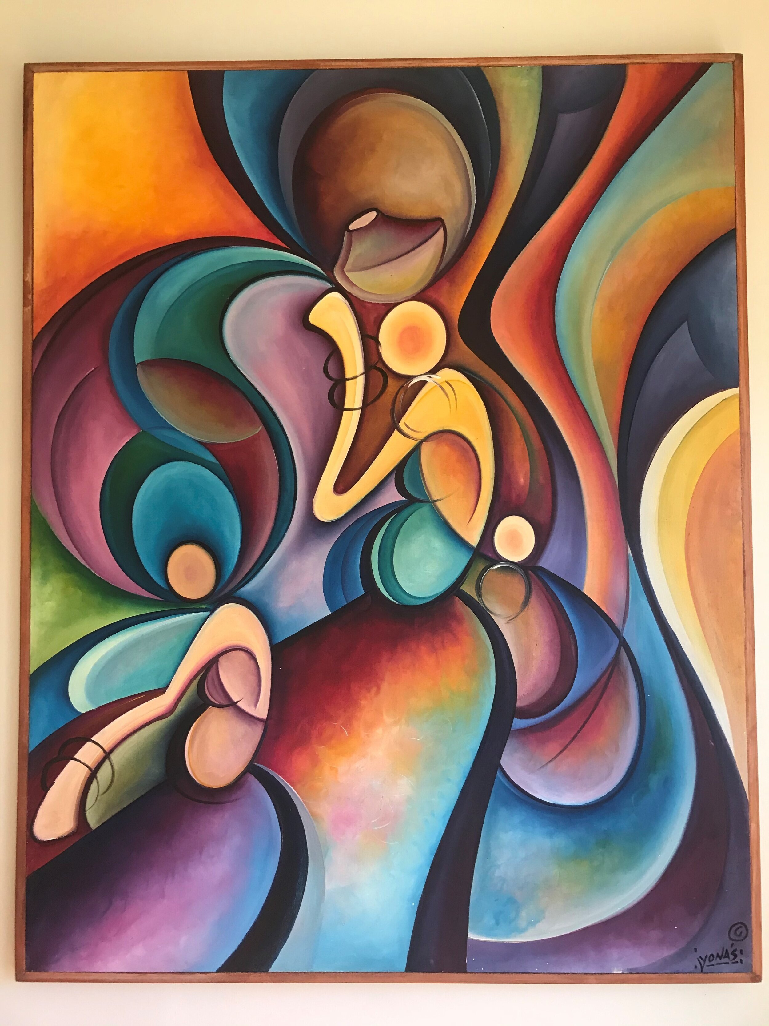 Tingatinga II - 56"X44" - Unknown from Tanzania - SOLD