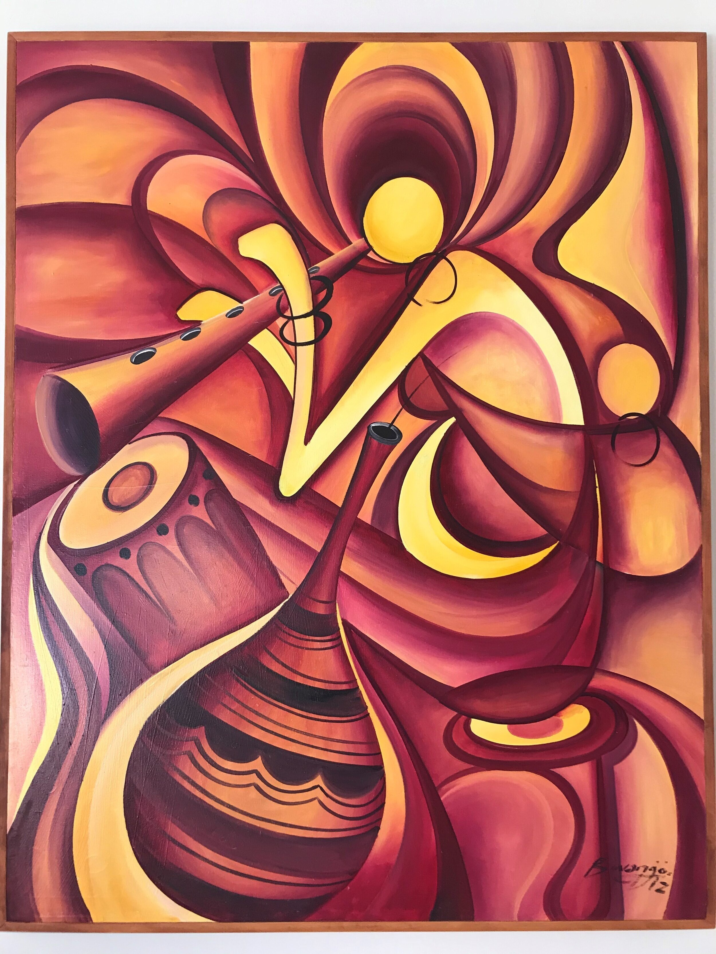 Tingatinga 8 - 56"X44" - Unknown from Tanzania - FOR SALE