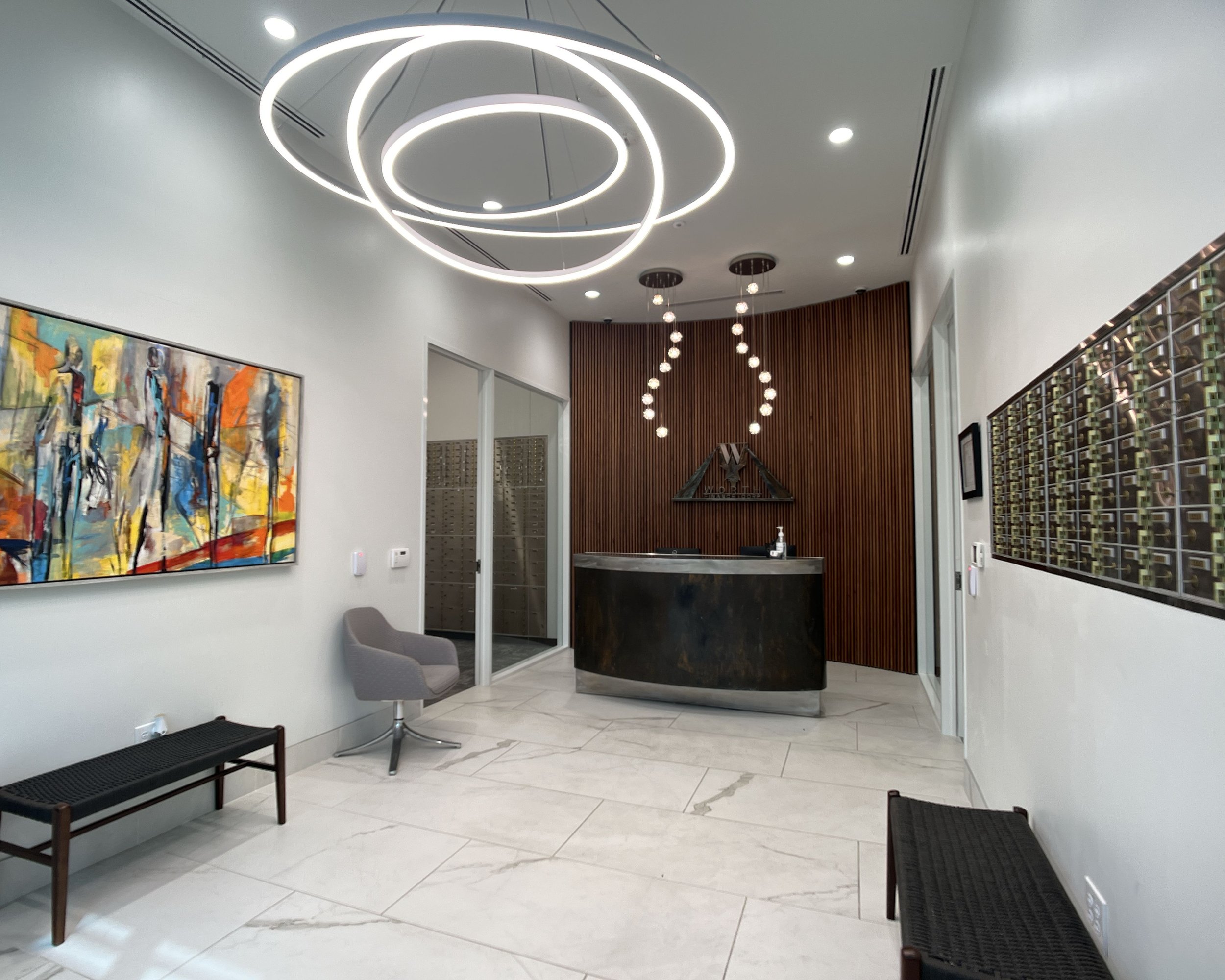 Worth Financial . Remodel . Main Lobby . 5,000 SF . Austin . Texas .