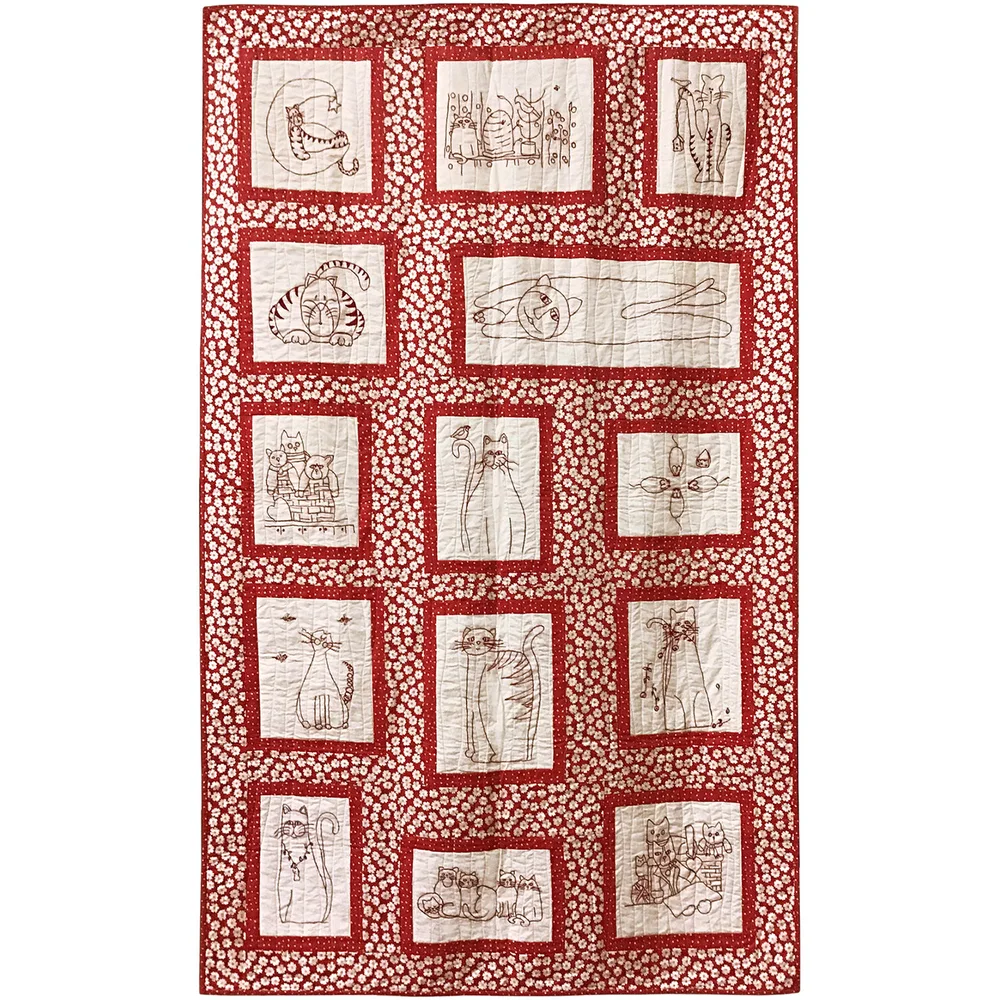Sassy Cats Pattern — Redwork Plus/Scarlet Today sassy-cats-pattern-redwork-plus-scarlet-today