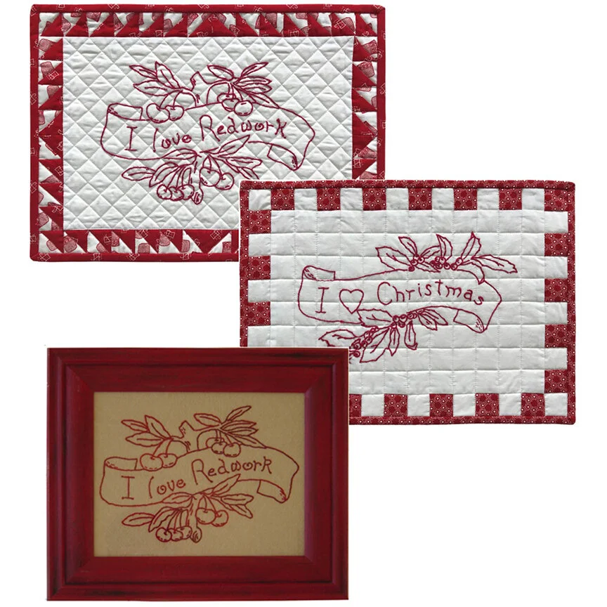 I Love Redwork I Love Christmas Machine Embroidery Download Redwork Plus Scarlet Today