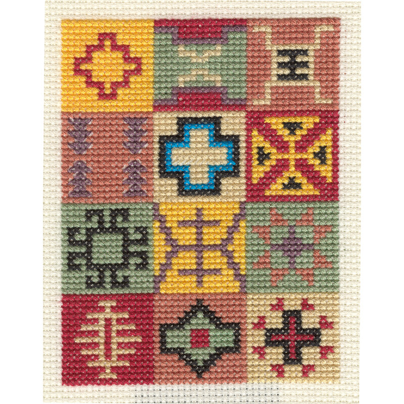 Old Navajo Sampler I Counted Cross Stitch — J Michelle Watts Designs
