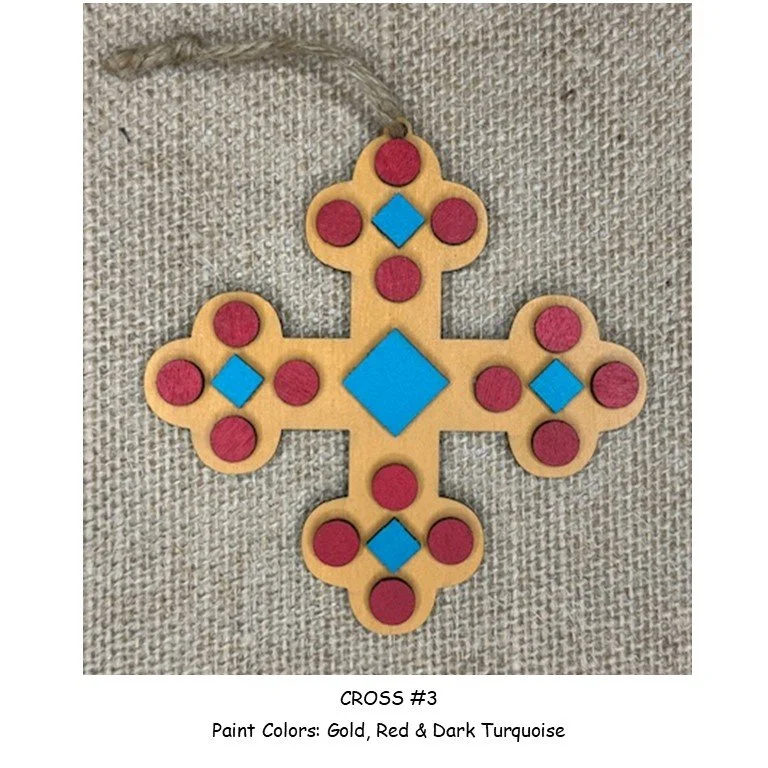 小物 MADE IN USA crosspattern Vintagebandanna Wood Cross Kits — J Michelle Watts Designs