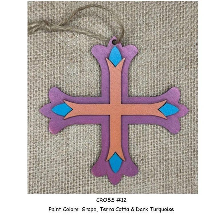 小物 MADE IN USA crosspattern Vintagebandanna Wood Cross Kits — J Michelle Watts Designs