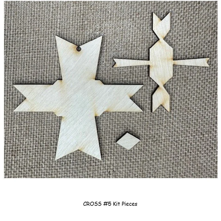 小物 MADE IN USA crosspattern Vintagebandanna Wood Cross Kits — J Michelle Watts Designs