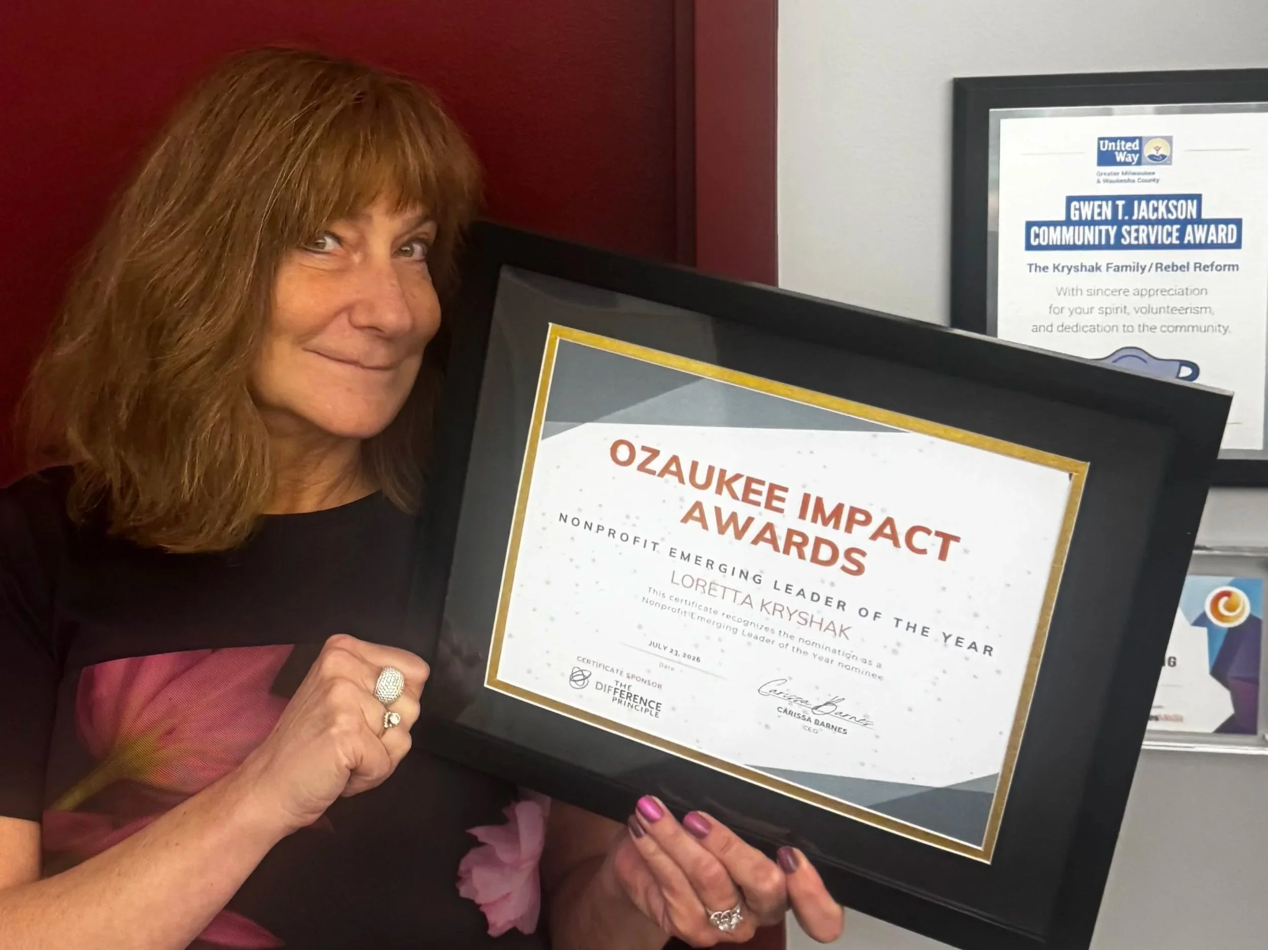 Loretta Kryshak Honored as Nominee at 2026 Ozaukee Impact Awards