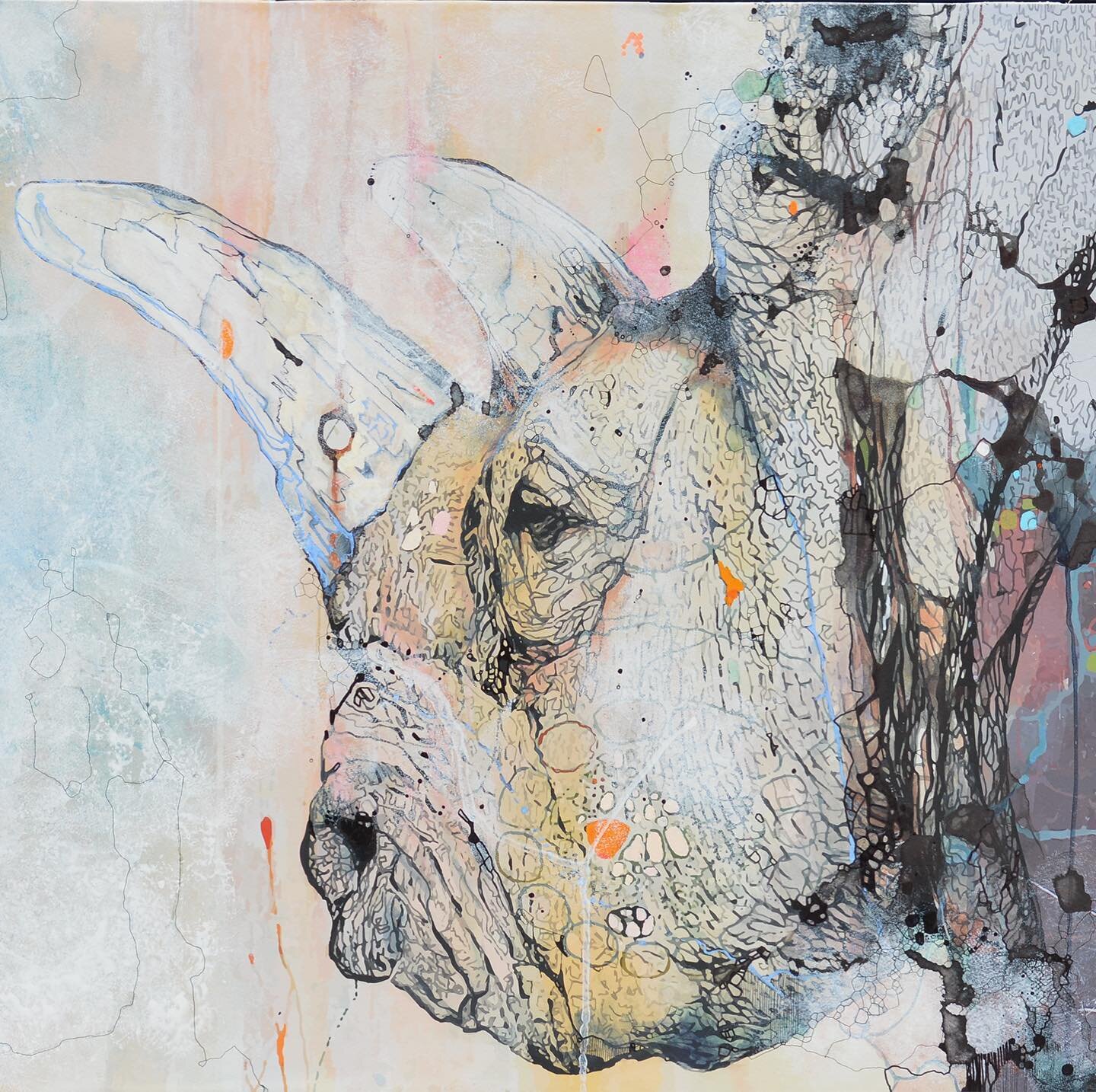 We have an Open Studio SALE! You can buy original art pieces from eElos at our online store (http://eelos.com/store), but only until October 8th, 2020. Hurry up! The 🦏 in the picture is gone (thanks Eden!), we we still have other pieces available. #