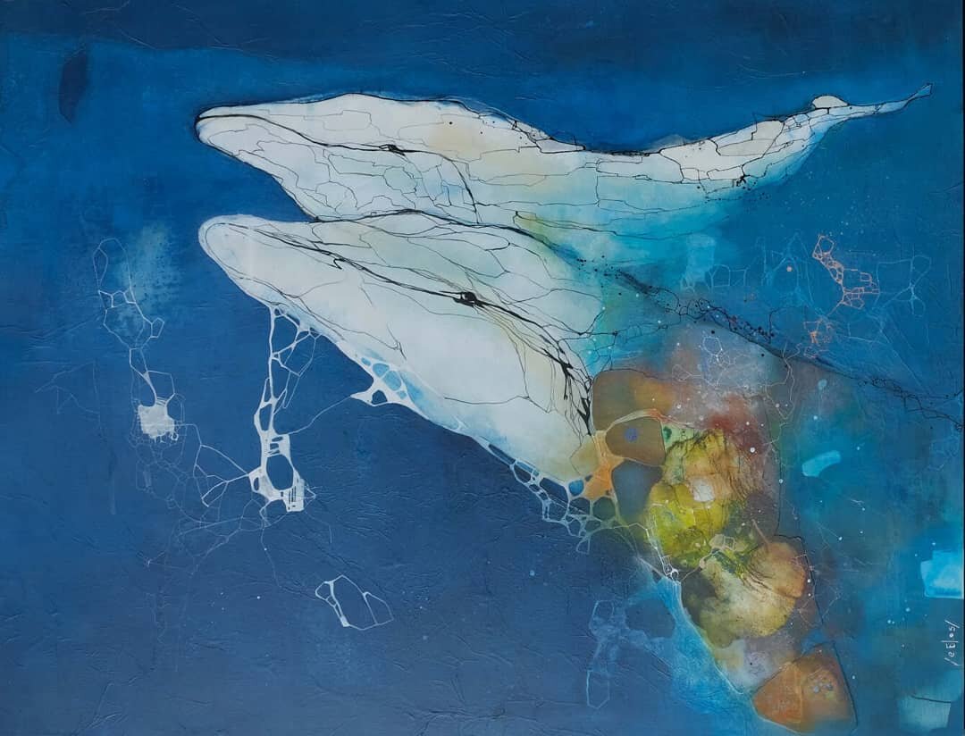Ballenas II / Whales II
Mixed media on wood panel
36 x 48 inches
2020

You can schedule an appointment with  @secessionsf and appreciate all kinds of beautiful art! 

#sfartist #animalart #whaleart #womanartist