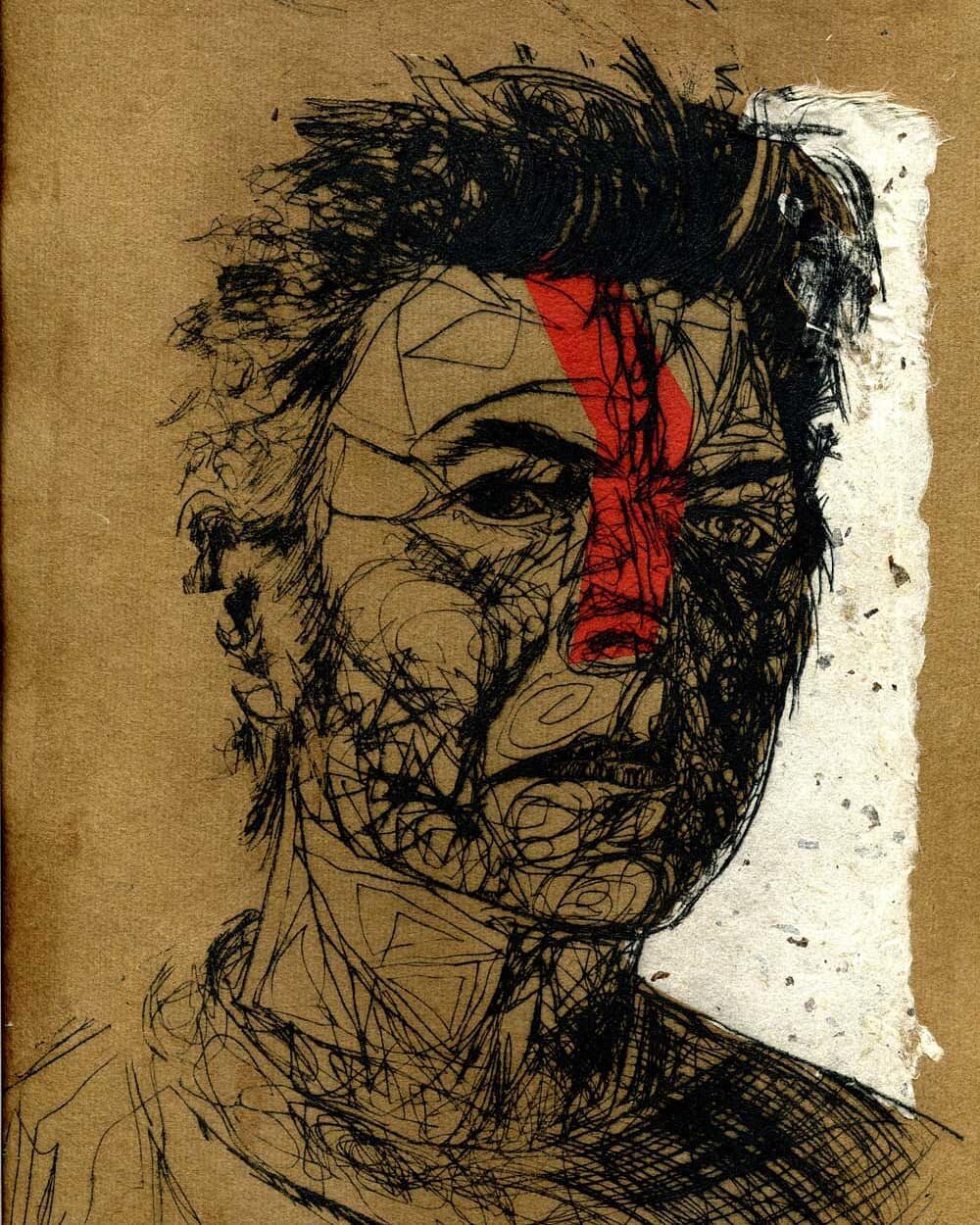 Monoprint &quot;Bowie&quot;
&bull;
&bull;
&bull;
#monoprint #monoprinting #davidbowie #sfartist #sfbayarea #bowieart