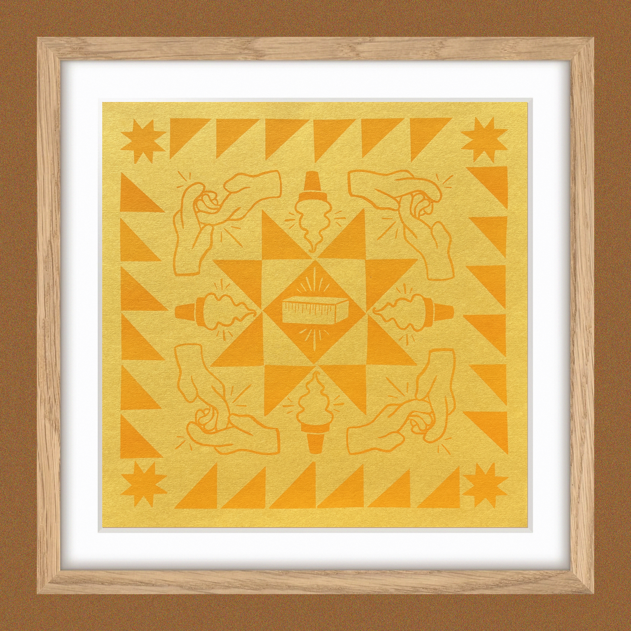 Butter Quilt Art Print