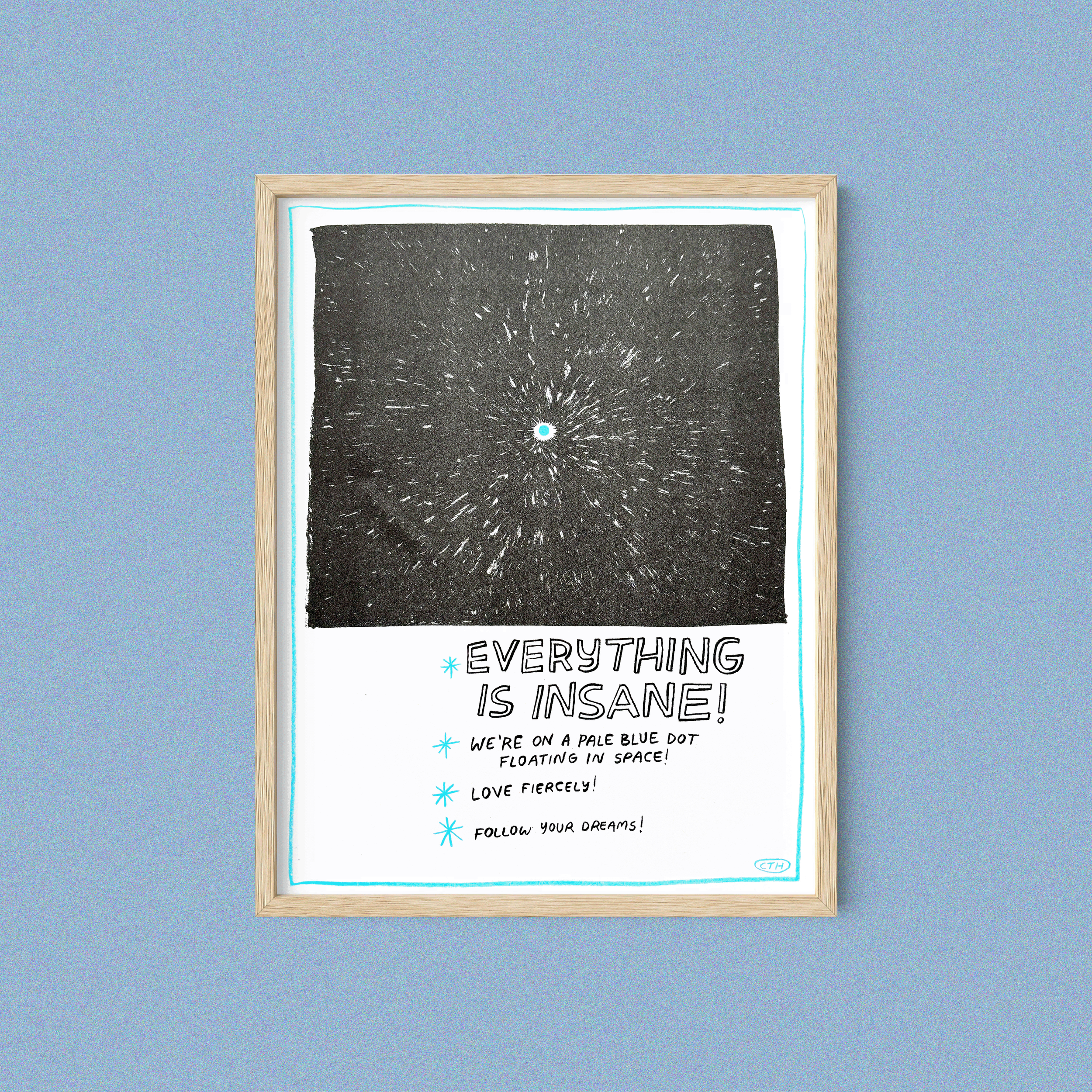 Pale Blue Dot Flyer Art Print