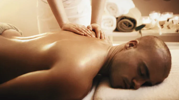 Patient receiving sports massage Chicago