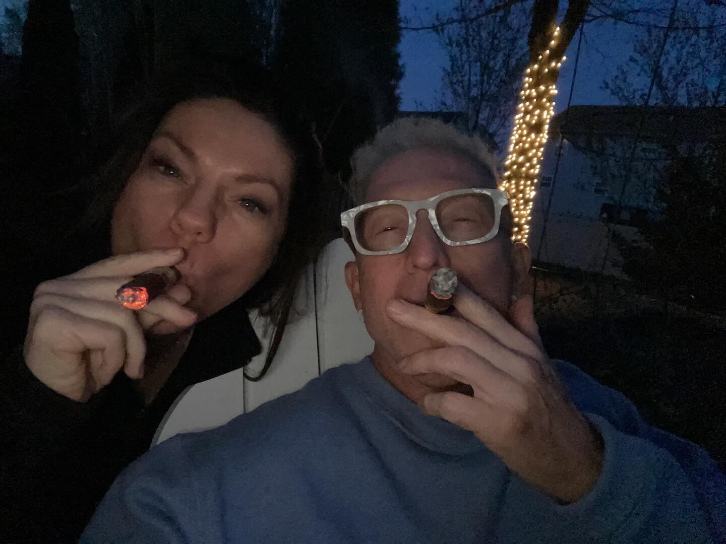 A little celebration of spring in St. Louis with Heather and cigars that we got when I was speaking in Punta Cana&hellip; So delicious and so fresh and what a lovely night! @heatherjcrider @markyplanet