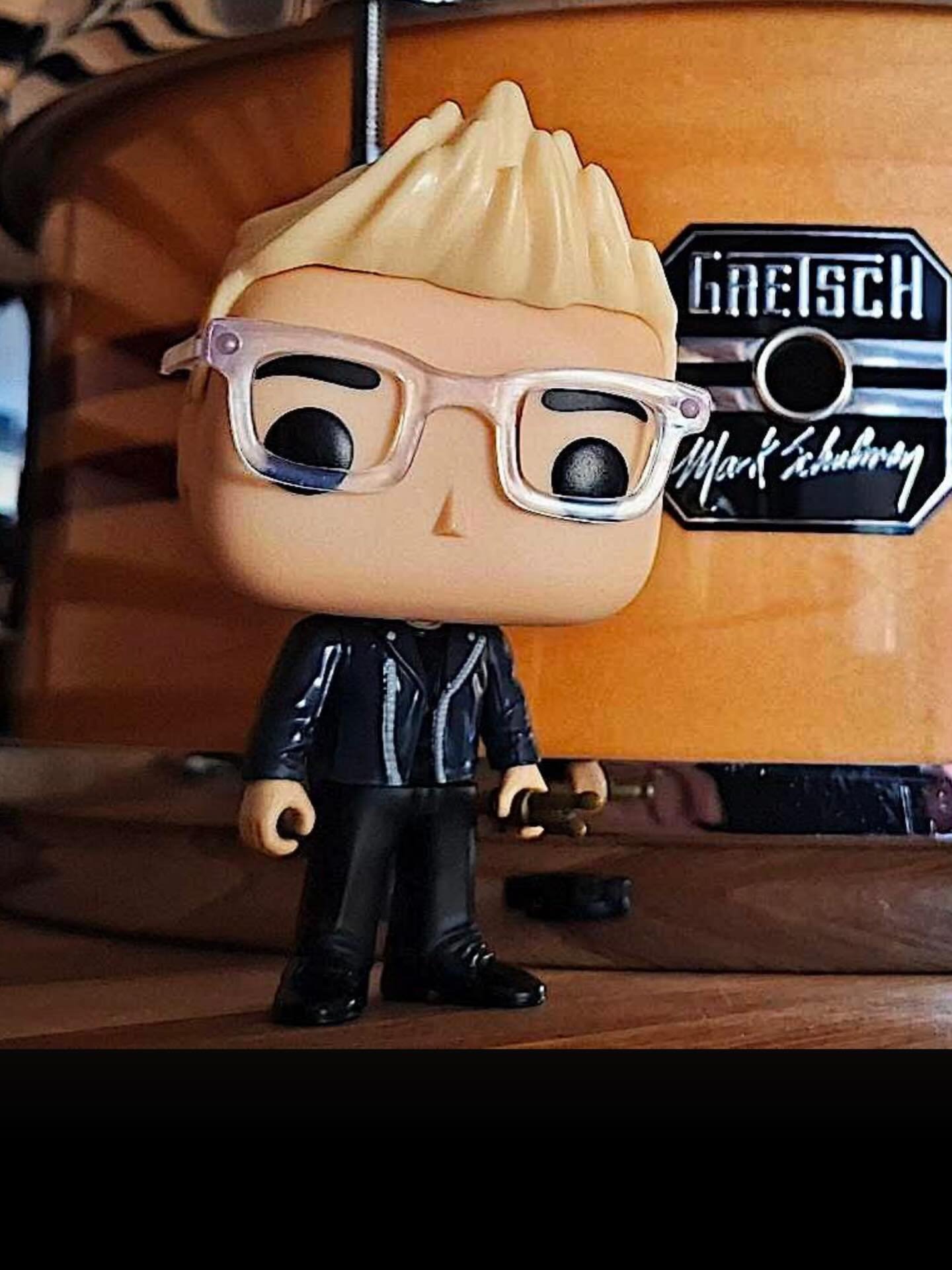 Who knew that I would grow up to be an @originalfunko next to my own snare drum nonetheless!  @gretschdrums #popstar #drums