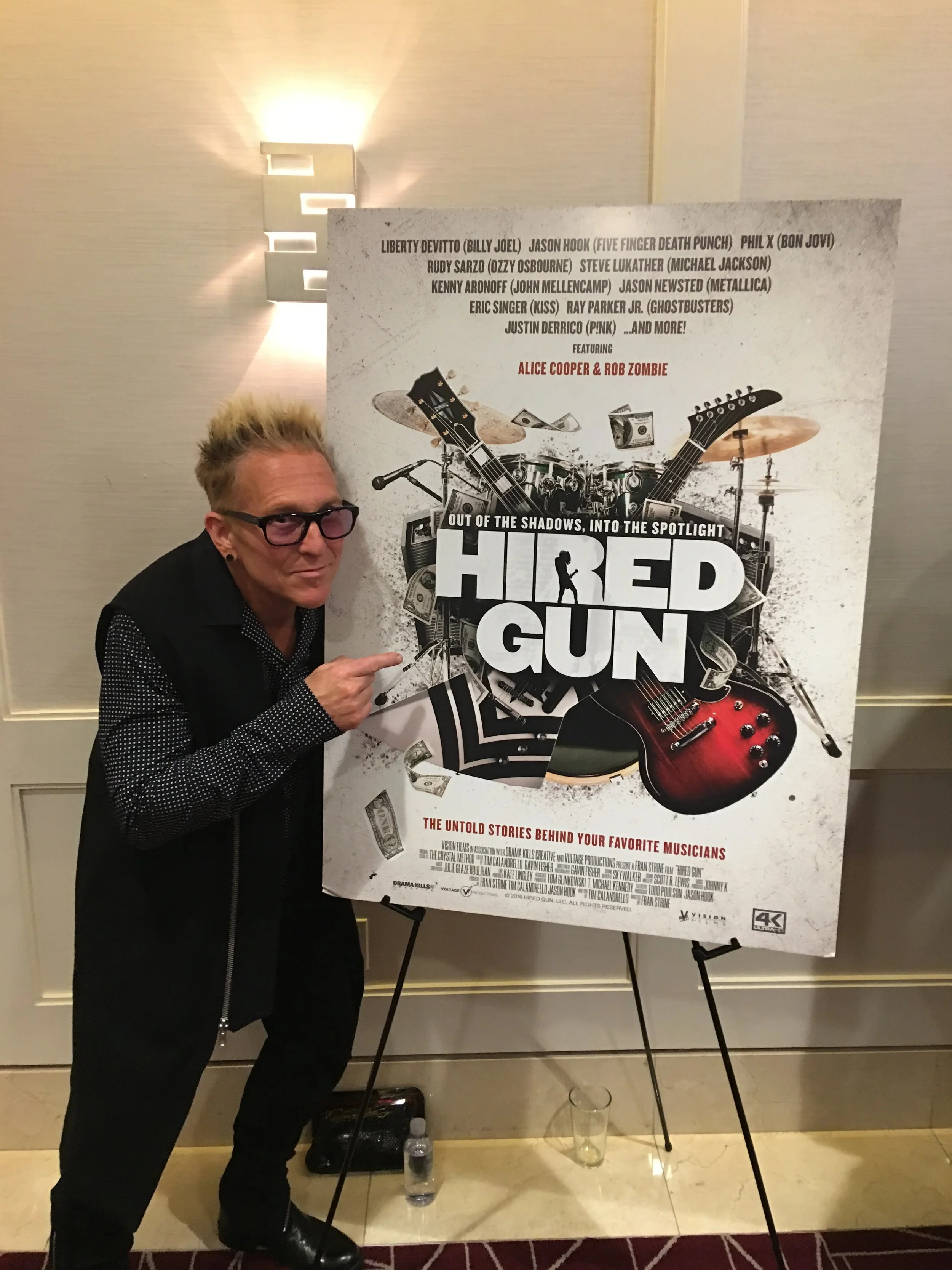 Mark Schulman P!NK's Drummer Hired Gun Documentary Poster with inspirational Speaker .JPG
