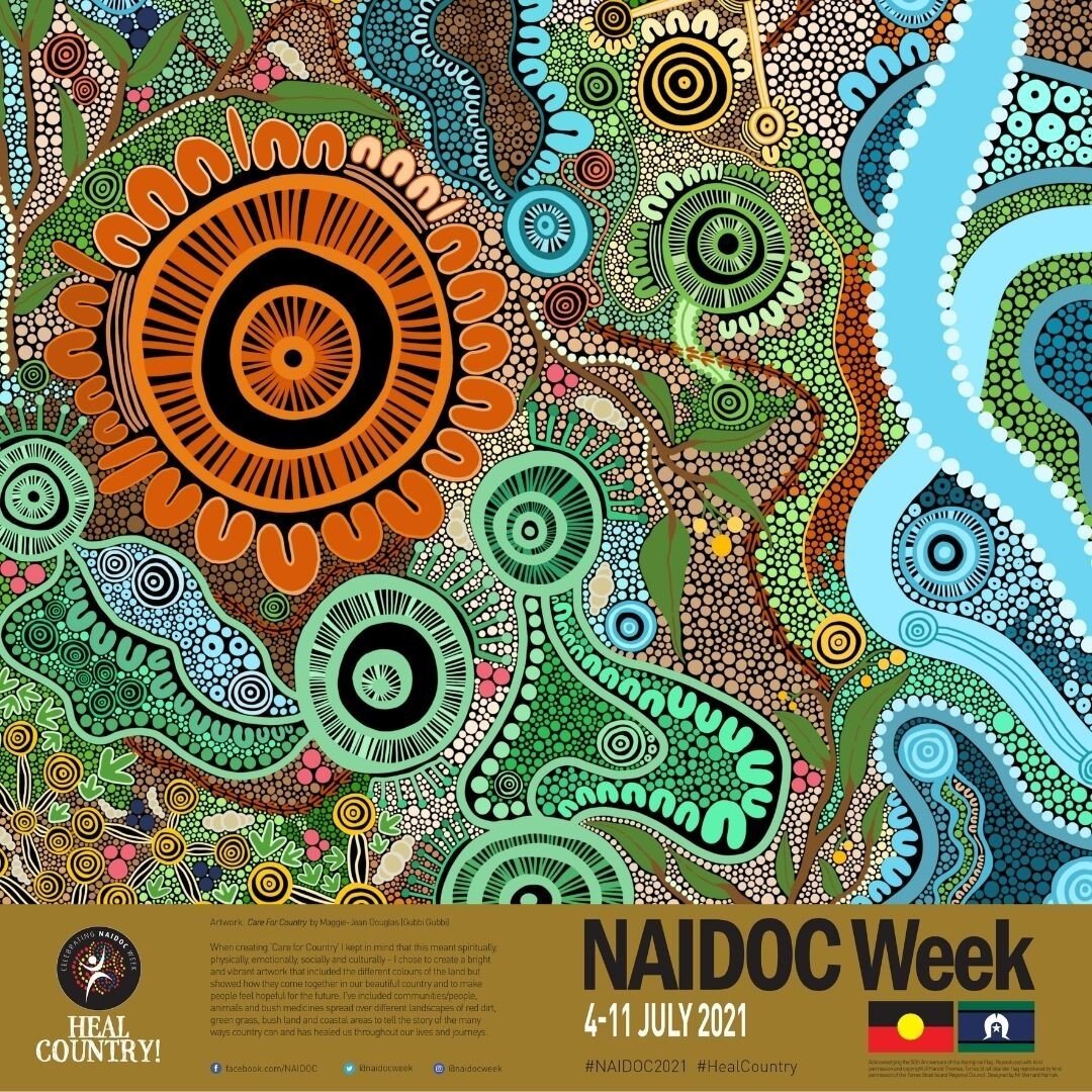 The year NAIDOC Week celebrations are held from 4-11 July 2021. The NAIDOC 2021 theme &ndash; Heal Country! &ndash; calls for all of us to continue to seek greater protections for our lands, our waters, our sacred sites and our cultural heritage from