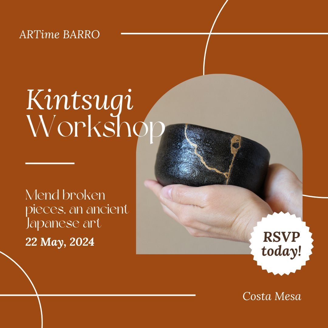 Discover the history and philosophy of kintsugi to repair ceramics using gold dust and patience as we guide you through every step of the way. Link in Bio to book your spot!