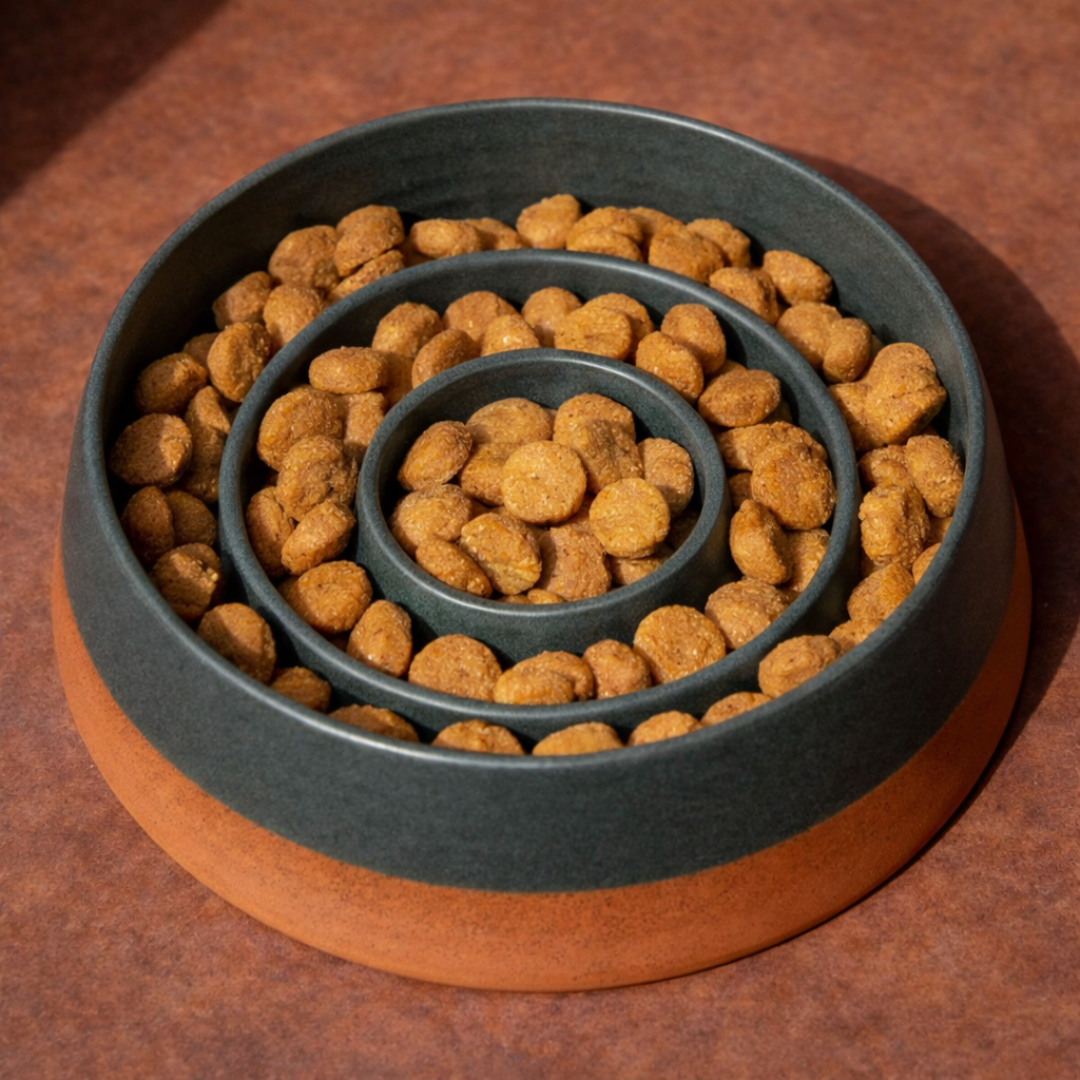 Puzzle Slow Feeder Dog Bowl @ Santa Monica