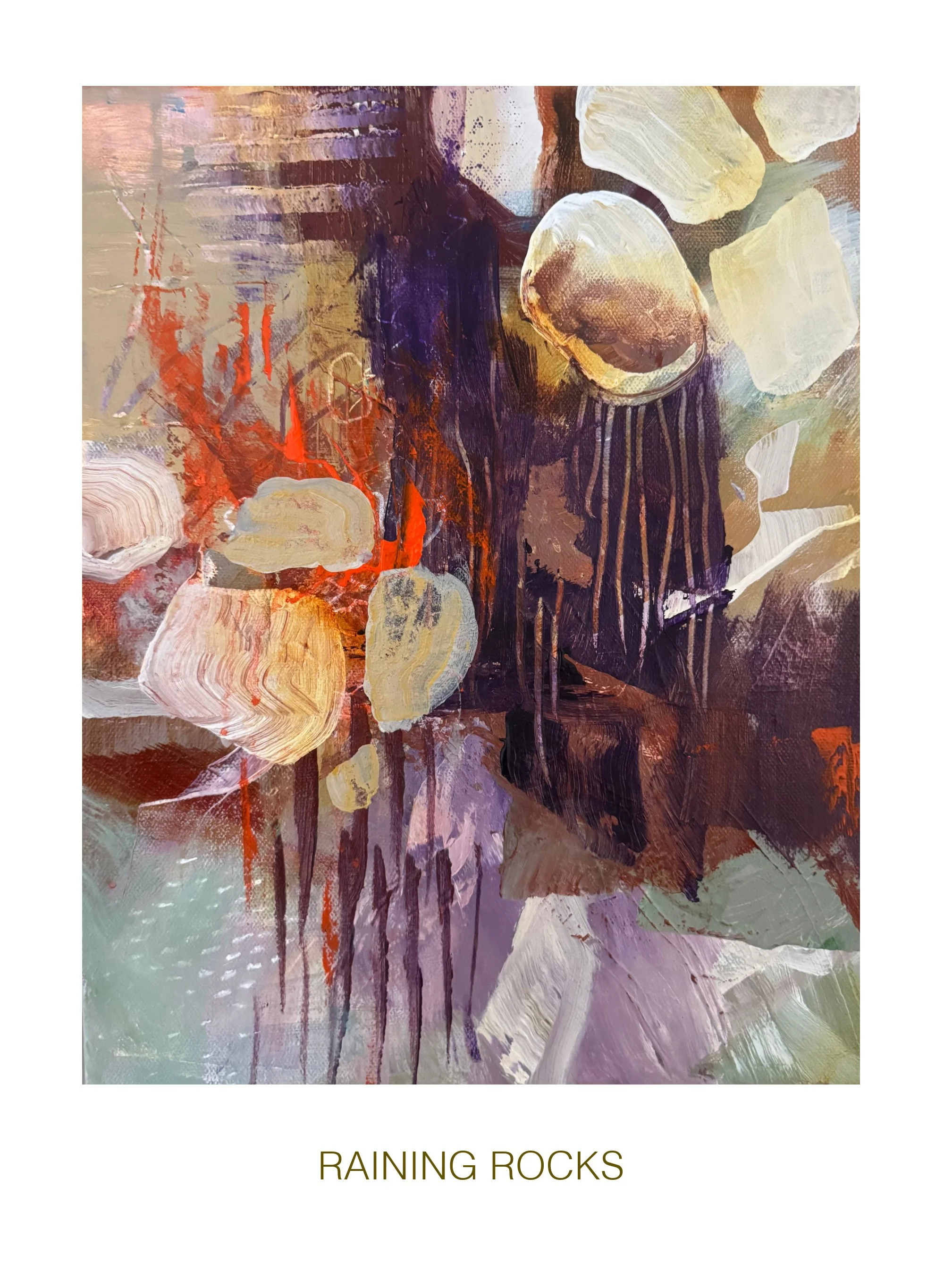 RAINING ROCKS 11x14