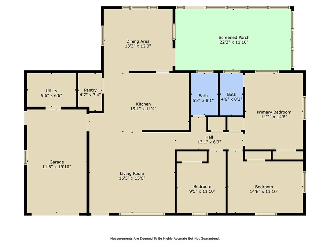 Basic floor plan always included