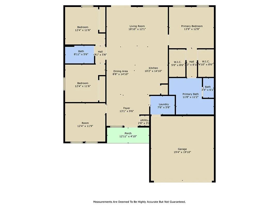 Basic floor plan always included