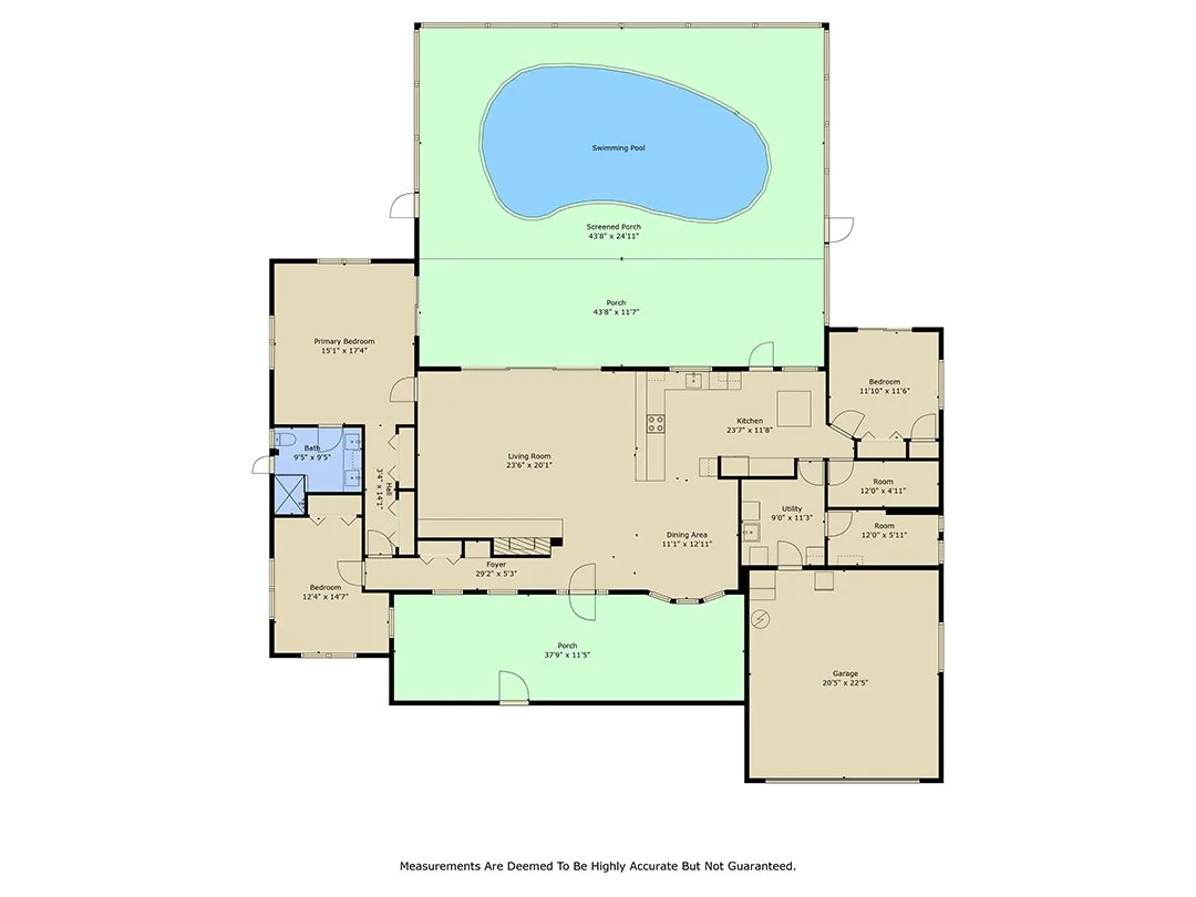 Floor plan PLUS includes fixed furniture, door swings, and an interactive floor plan (see below)
