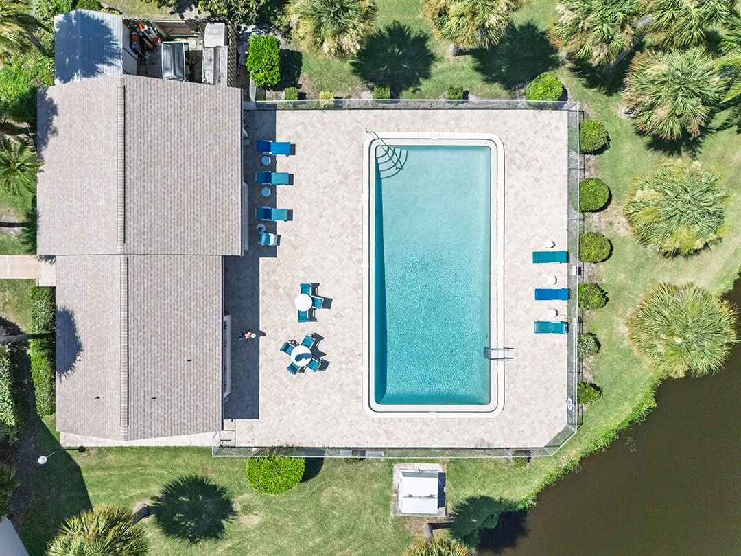 Community Pool, Palm Bay FL, Real Estate Photographer Drone Aerials