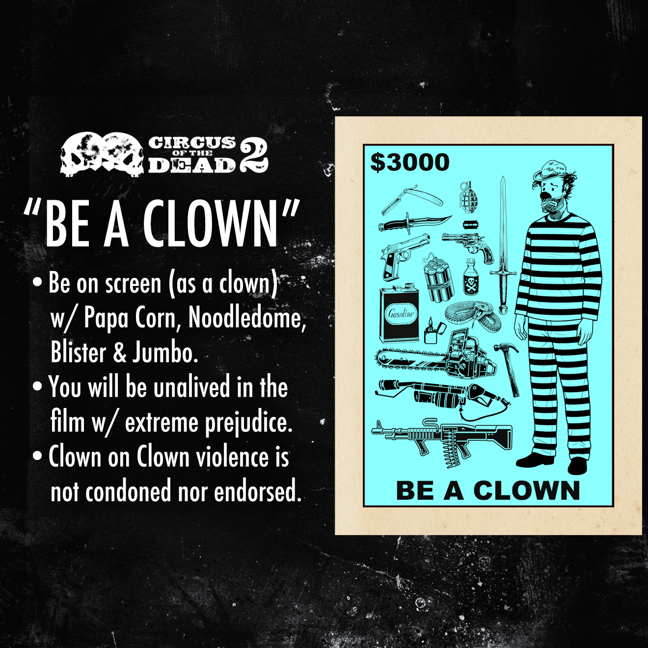 Be a Clown & Get Unalived