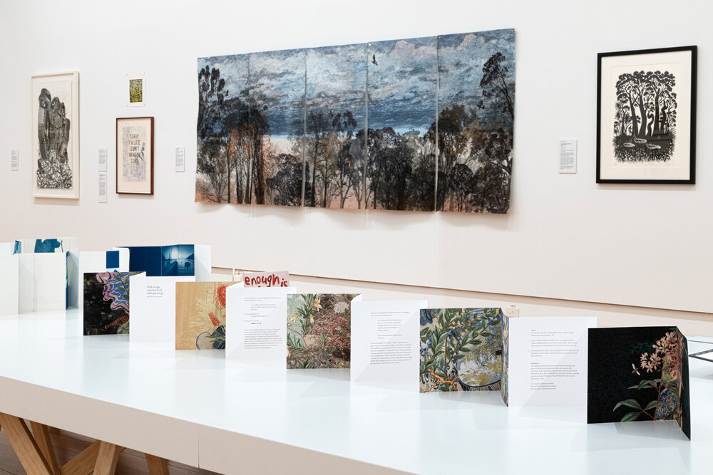  Installation view,&nbsp; 2021 Geelong acquisitive print award  Image courtesy of Geelong Gallery (Photographs by Carli Wilson) 