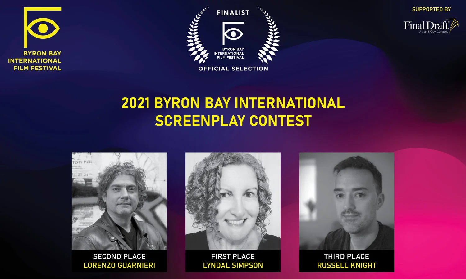 2021 Byron Bay International Screenplay Contest Finalists | Official ...