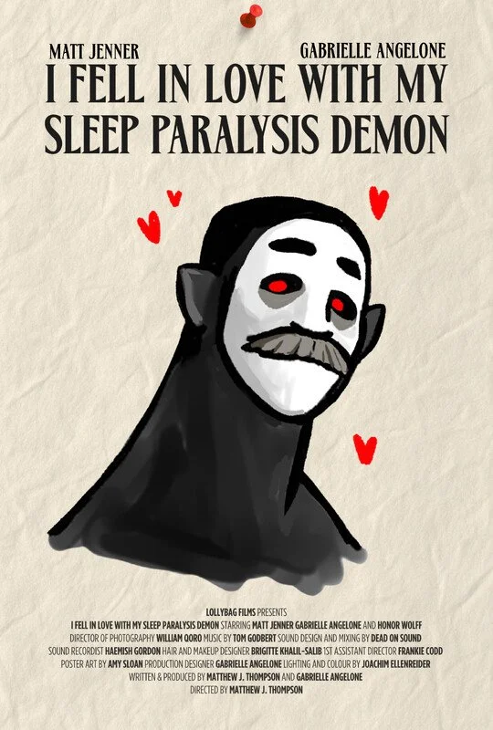 Poster for the film "I Fell in Love with My Sleep Paralysis Demon"