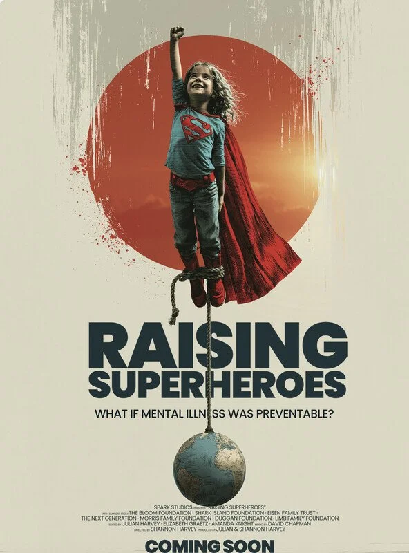 Poster for the film "Raising Superheroes"