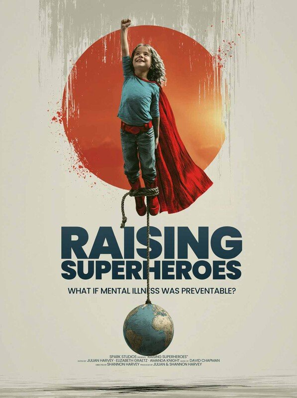 Poster for the film "Raising Superheroes"